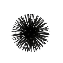 Load image into Gallery viewer, Decorative Spiky Sphere Tabletop Sculpture (Set of 2) - Black
