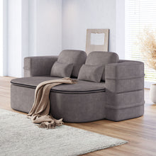 Load image into Gallery viewer, 2 In 1 Foldable Sofa Bed With Multi Functional Blanket, Floor Lounge Sofa

