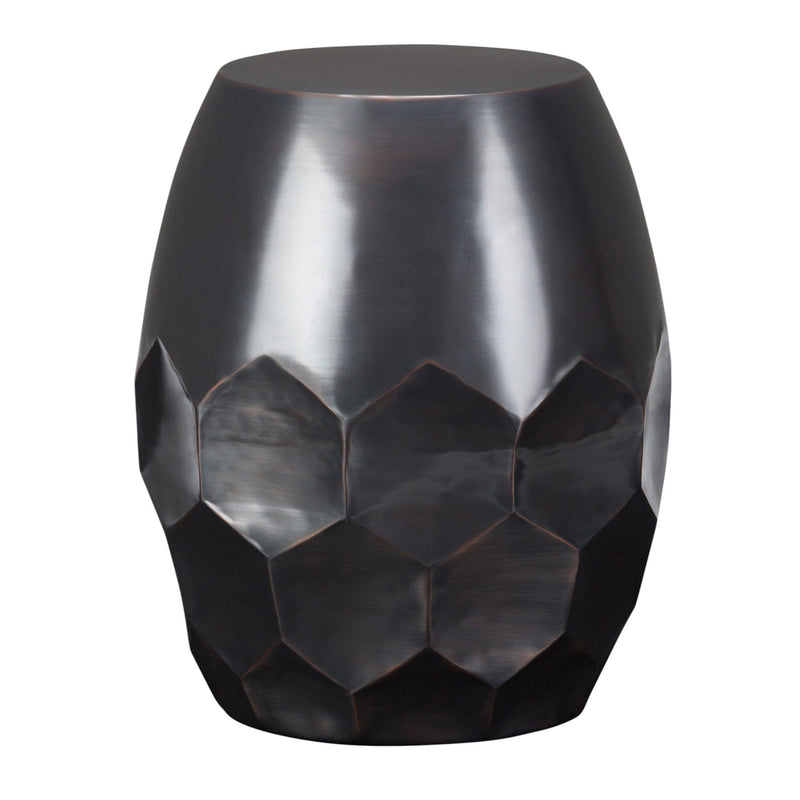 20" Round Metal End Table - Copper