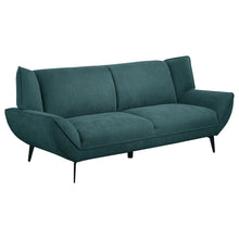 Load image into Gallery viewer, Logan - Flared Arm Sofa Sofa - Teal Blue
