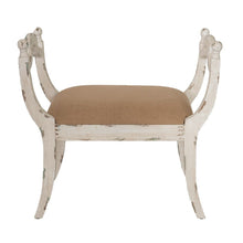 Load image into Gallery viewer, Harlow - Bench, Farmhouse / French Country Style Vanity Chair - Beige / White
