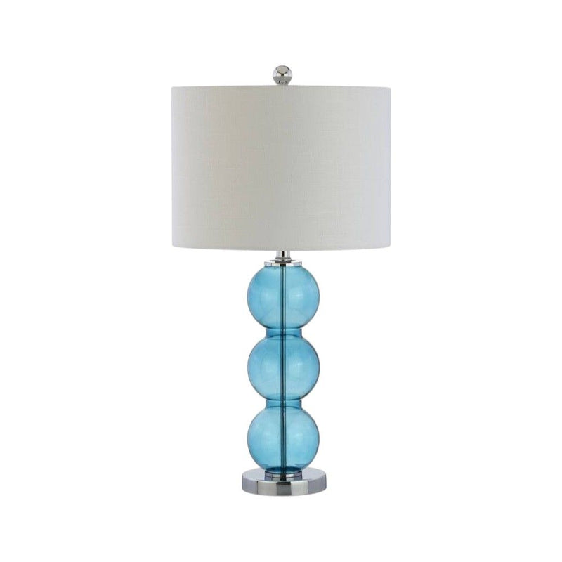 Novelty Table Lamps With Drum Shades (Set of 2) - Sky Blue