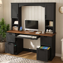 Load image into Gallery viewer, Farmhouse Computer Desk With Hutch
