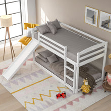 Load image into Gallery viewer, Durable Bunk Bed With Convertible Slide And Ladder
