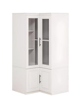 Load image into Gallery viewer, 71" Wood Four Door Corner Combo Dresser - White
