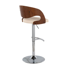 Load image into Gallery viewer, Pino - Mid Century Modern Adjustable Barstool &amp; Swivel With Rounded T Footrest (Set of 2)
