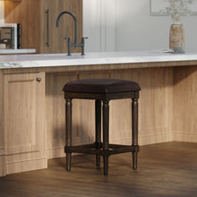 Load image into Gallery viewer, Square Stool With Upholstered Seat
