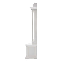Load image into Gallery viewer, Classic Hall Tree Coat Rack With Drawers - White
