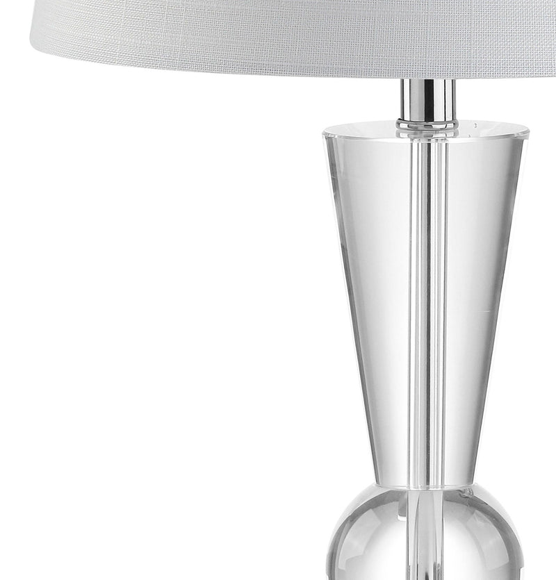 22" Urn Table Lamp With Empire Shade - Clear