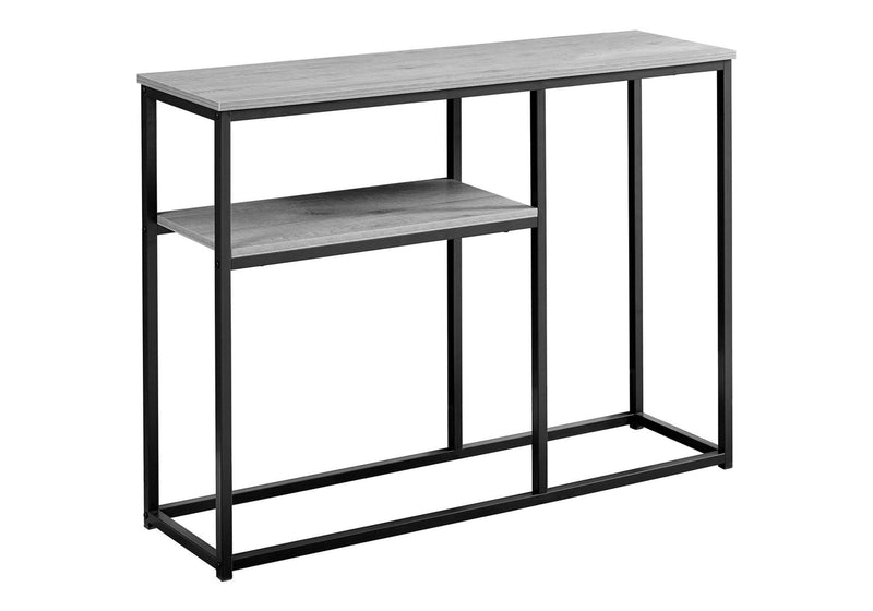 Frame Console Table With Storage - Gray And Black