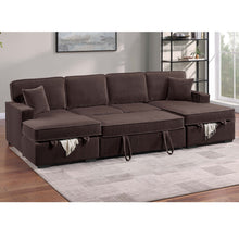 Load image into Gallery viewer, Convertible Sectional With Pull Out Bed
