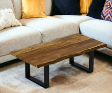 Load image into Gallery viewer, Solid Wood And Iron Coffee Table - Brown
