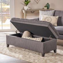 Load image into Gallery viewer, Juliana - Storage Ottoman With Birch Legs
