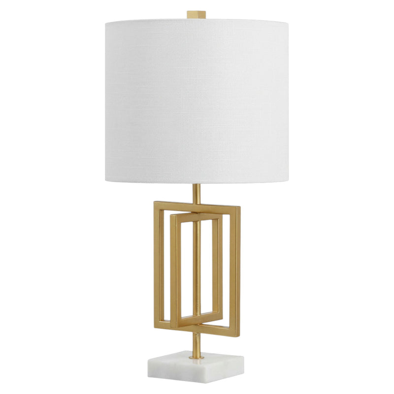 Novelty Table Lamp With Globe Shade - Gold