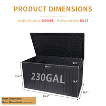 Load image into Gallery viewer, Outdoor Large Storage Box With Lockable Storage Containers
