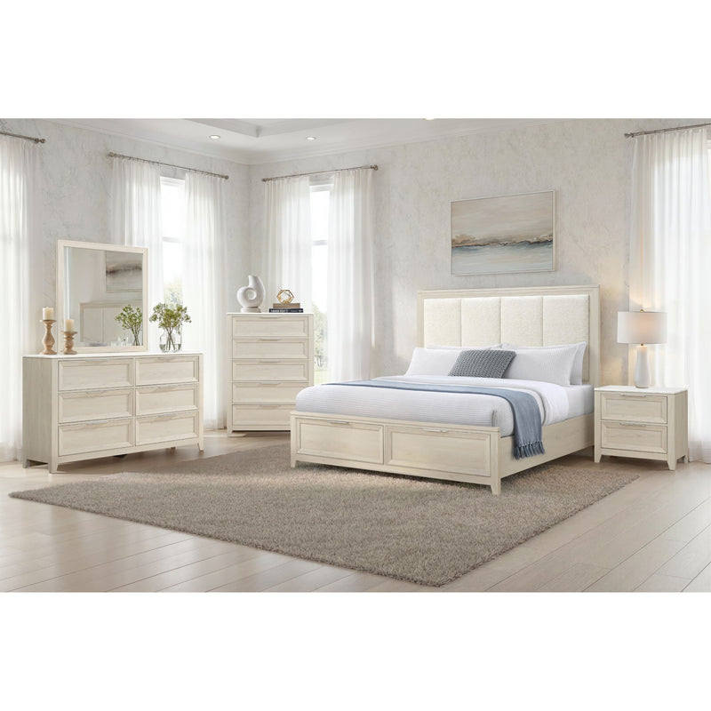 Melissa - 5 Piece Storage Bedroom Set With Padded Headboard