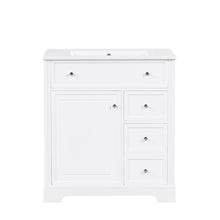Load image into Gallery viewer, Bathroom Vanity With Sink Top, Cabinet With Door And 2 Drawers - White
