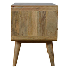 Load image into Gallery viewer, Solid Wood Enclosed Open Storage TV Stand - Oak
