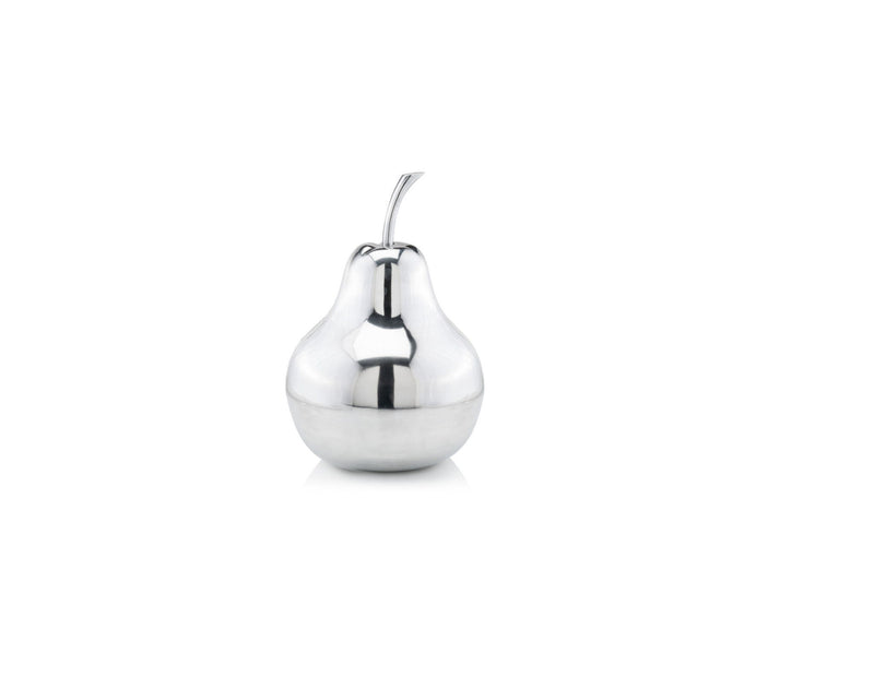 Buffed Decorative Pear Tabletop Sculpture (354643) - Silver