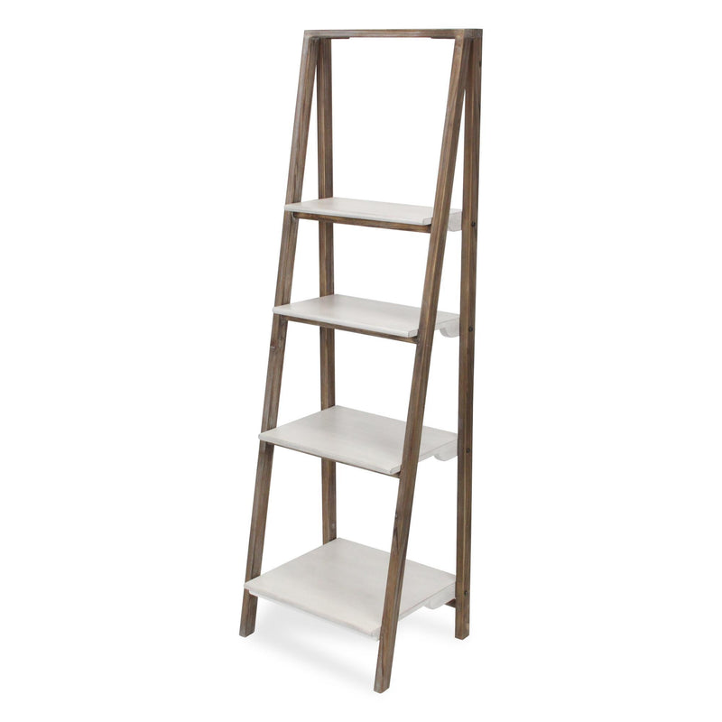 Four Tier Step Bookcase (738641) - White