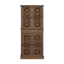 Load image into Gallery viewer, 4 Door Cabinet With 1 Drawer, With 4 Adjustable Inner Shelves, Storage Cabinet

