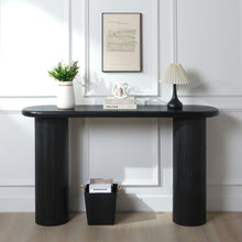 Load image into Gallery viewer, Fluted Cylinder Console Table - Black
