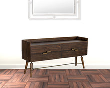 Load image into Gallery viewer, Solid Four Drawer Double Dresser - Brown
