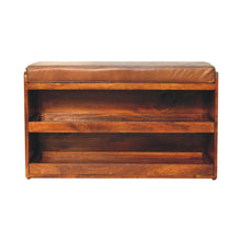 Load image into Gallery viewer, Buffalo - Hide Pull Out Shoe Storage Bench
