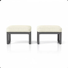 Load image into Gallery viewer, Patio All-Weather Ottomans With Thick Cushions (Set of 2)
