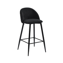 Load image into Gallery viewer, Steel Low Back Counter Height Bar Chairs (Set of 2) - Blue / Black
