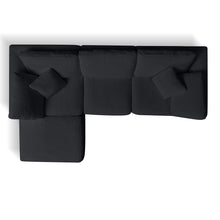 Load image into Gallery viewer, Cloud Sectional Couch, Convertible With Ottoman, 3 Seater Modular Design
