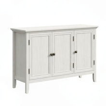 Load image into Gallery viewer, 3 Door Buffet Cabinet With Adjustable Shelves - Matte White / Grayish
