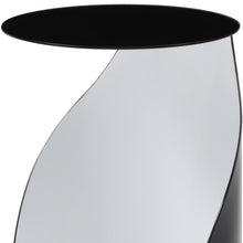 Load image into Gallery viewer, Steel Round Pedestal End Table (719932) - Black / White
