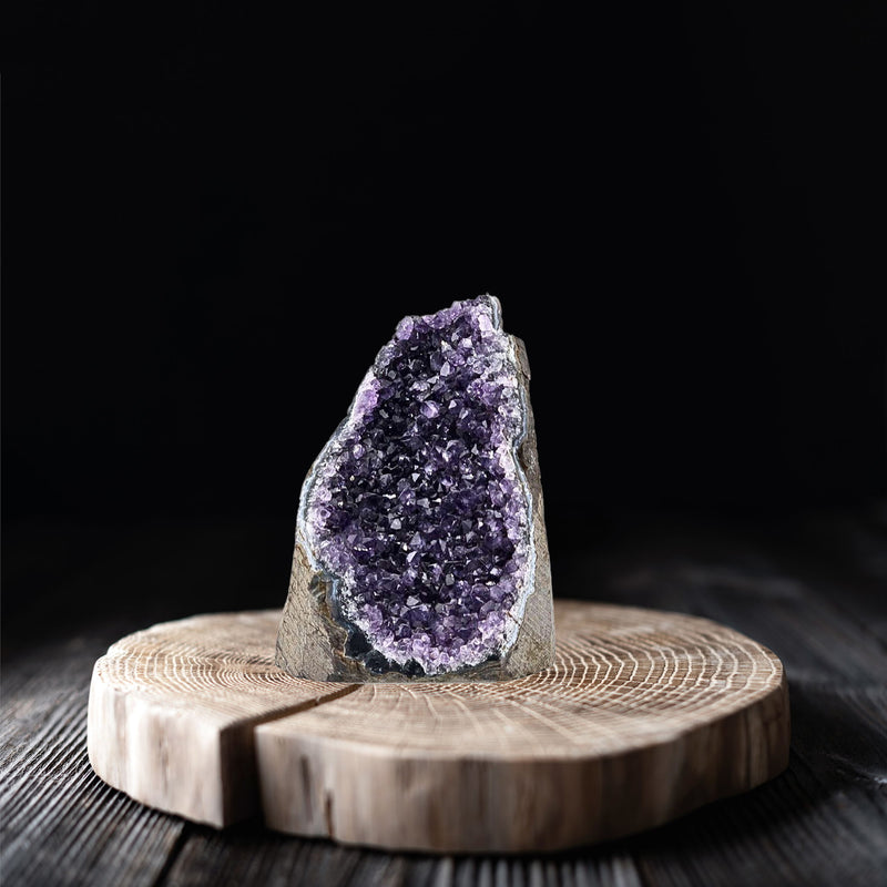 5'' Glass Crystal - Purple