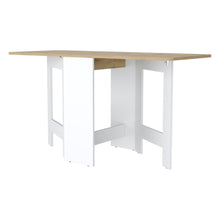 Load image into Gallery viewer, 24" Folding Sled Base Dining Table - Brown / White
