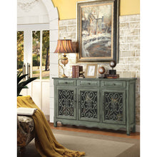Load image into Gallery viewer, Naomi - 3 Drawer Scrollwork Accent Cabinet - Green
