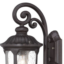 Load image into Gallery viewer, Cast Aluminum Glass Lantern Wall Sconce - Black
