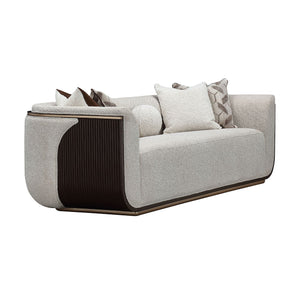 West Kensington - Sofa - Buff / Medium Espresso
