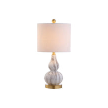 Load image into Gallery viewer, Gourd Desk Lamps LED With Drum Shades (Set of 2) - Black
