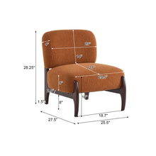 Load image into Gallery viewer, Modern Boucle Lounge Chair With Solid Wood Fram
