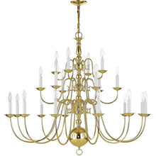 Load image into Gallery viewer, Multi Light Dimmable Chandelier With Shades - Brass
