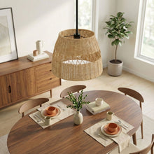Load image into Gallery viewer, Essence - Single Lights Pendant With Shade - Black / Rattan
