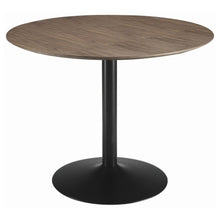 Load image into Gallery viewer, Round Dining Table With Pedestal Base - Warm Walnut
