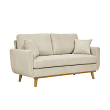 Load image into Gallery viewer, Upholstered Loveseat With Arms And Pillows
