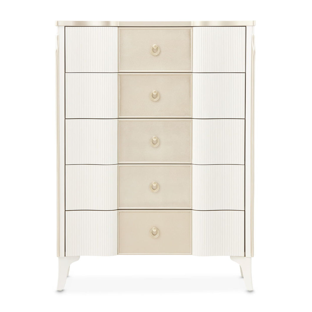 La Marisia - 5-Drawer Chest - Creamy Pearl