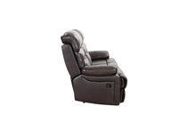 Load image into Gallery viewer, Black Legs Sofa Faux Leather - Brown
