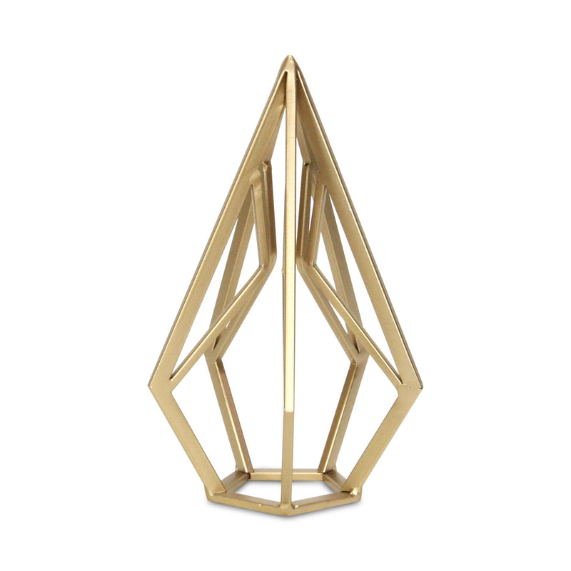 Open Geometric Tabletop Sculpture (635384) - Gold