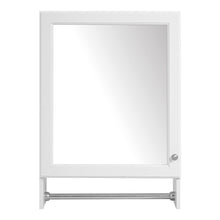 Load image into Gallery viewer, 3 In 1 Wall Mounted Bathroom Mirror Cabinet With Adjustable Shelf, Soft Close Door, Mirror &amp; Towel Bar - White
