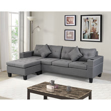 Load image into Gallery viewer, Sectional Sofa Set For Living Room With L Shape Chaise Lounge, Cup Holder And Left Or Right Hand Chaise Modern 4 Seat
