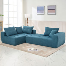 Load image into Gallery viewer, 110*69&quot; Modular Sectional Living Room Sofa Set, Modern Minimalist Style Couch, Installation-free sofa, Upholstered Sleeper Sofa for Living Room, Bedroom, Salon, 2 PC Free Combination, L-Shape, Linen
